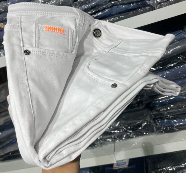 White Denim Jeans - Image 5