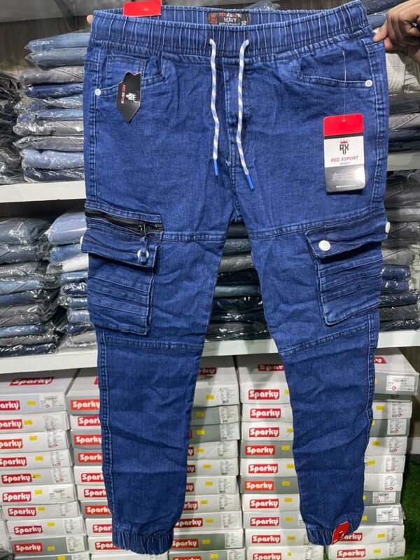 Denim Cargo Jeans