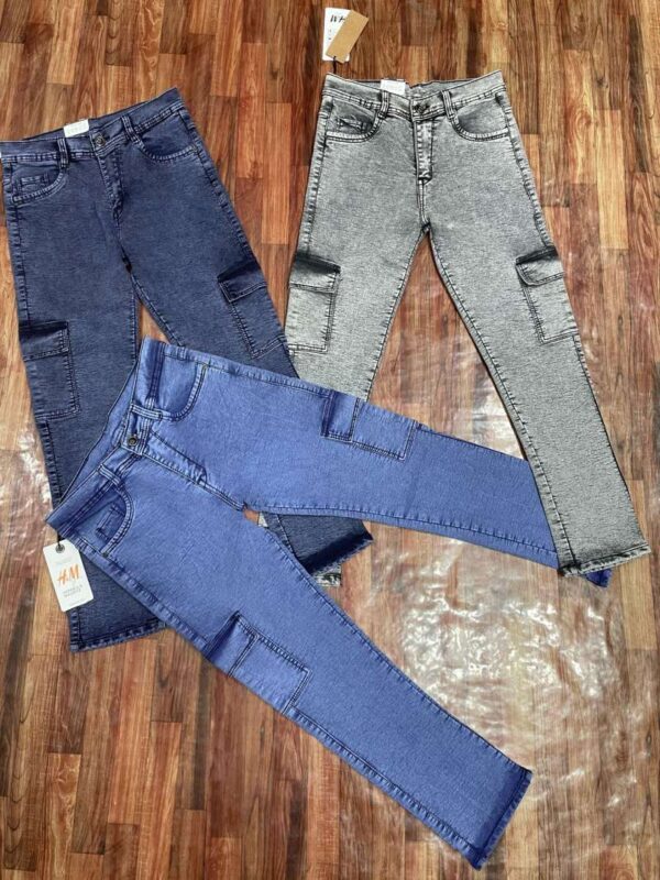 Denim Cargo Baggy Jeans